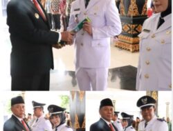 Pesan Pj Bupati Jombang Sugiat Saat Melantik Tiga Kades Antar Waktu