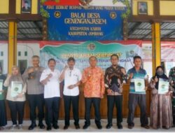 Penyerahan Sertifikat PTSL Desa GenenganJasem Kabuh Oleh PJ Bupati Jombang Sugiat