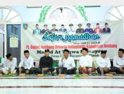 Safari Ramadan 1445 H, Pj Bupati Jombang Sugiat Dijadwalkan Tarawih Keliling Di 10 Kecamatan