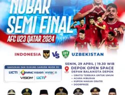 Pemkot Depok Geser Lokasi Nobar Laga Semi Final Indonesia VS Usbekistan
