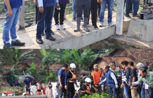 Tilik Desa Bervespa Ke Peterongan, Pj Bupati Jombang Giat Bersih Sungai Dan Serap Aspirasi