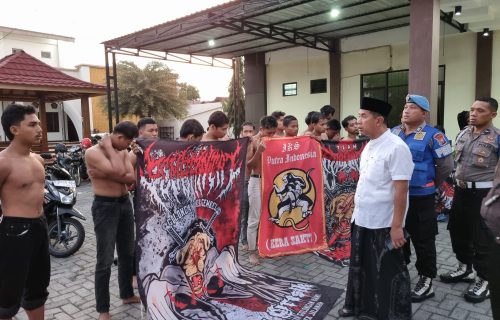 21 Pesilat di Jombang Diamankan Polisi Saat Konvoi ke Pemukiman Penduduk