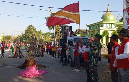 Meriahkan HUT kemerdekaan RI ke-79, Desa Bukur Gelar Jalan Sehat