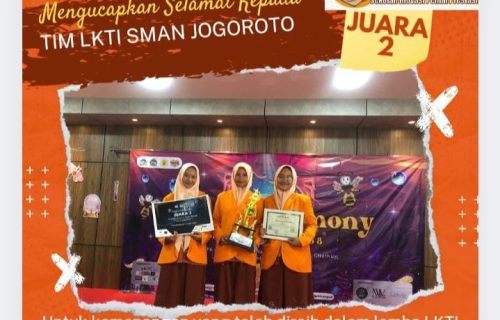 Tim LKTI SMA Negeri Jogoroto Raih Juara 2 Tingkat Nasional