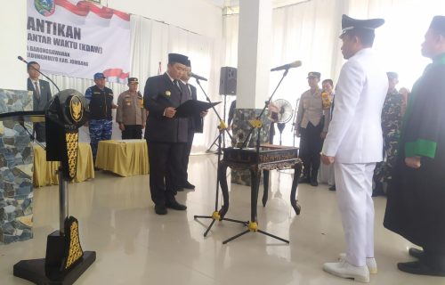 Imam Saputro Resmi Menjadi Kepala Desa Antar Waktu Desa Barong Sawahan