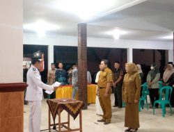 Kepala Desa (Kades) Sentul Melantik Dua Kaur pemerintahan Desa (Pemdes) Yang Dihadiri Forkopimcam Tembelang Dengan Khidmat