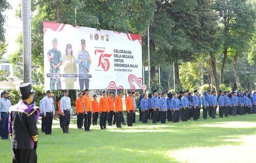 Upacara Peringatan Hari Bela Negara ke-76, Sekda Kota Kediri Gelorakan Bela Negara Untuk Wujudkan Indonesia Maju
