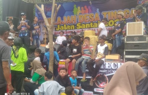 Desa Tinggar Memperingati Hari Jadi Ke-149 Dengan Mengadakan Jalan Santai