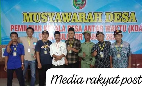 Musdes Pemilihan Kepala Desa Antar Waktu desa Pulo lor kecamatan Jombang