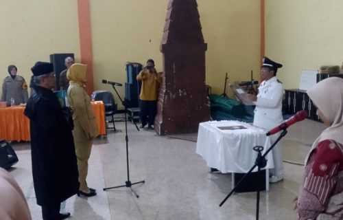 Kepala Desa Pulogedang Melantik Awwalu Reza Nur Aini S Sebagai Kepala Dusun Ponen