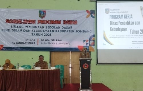 522 Kepala SD Ikuti Pemaparan Program Kerja Bidang Pembinaan SD Disdikbud Jombang
