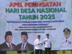 Jombang Gelar Apel Akbar Peringatan Hari Desa Nasional 2025 : Fokus Ketahanan Pangan Dari Desa