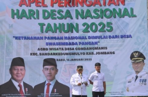 Jombang Gelar Apel Akbar Peringatan Hari Desa Nasional 2025 : Fokus Ketahanan Pangan Dari Desa