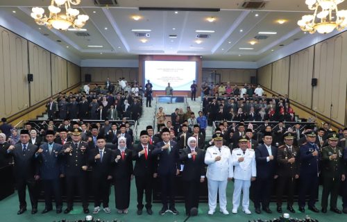 Sertijab Penyampaian Visi Misi Bupati dan Wakil Bupati Jombang Periode 2025-2030