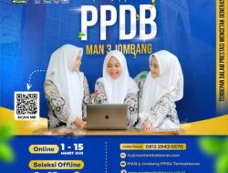 MAN 3 Jombang Buka Pendaftaran Peserta Didik Baru tahun pelajaran 2025/2026