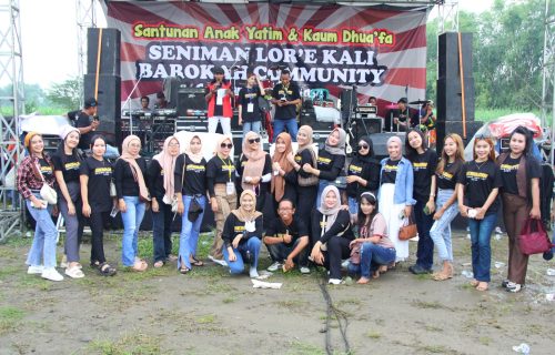 Seniman Lor’e Kali Barokah Community Gelar Santunan & Panggung Seni di Mojokerto