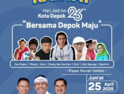 JELANG HARI JADI KE 26, PEMKOT DEPOK BAKAL GELAR PESTA RAKYAT