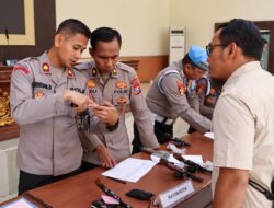 Cegah Penyalahgunaan, Wakapolres Jombang Pimpin Langsung Pemeriksaan Senpi dan Amunisi