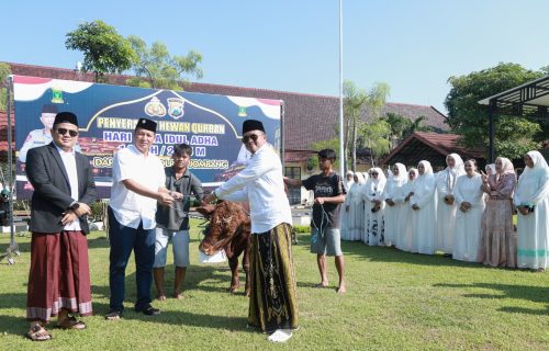 Polres Jombang Distribusikan Puluhan Hewan Kurban ke Pondok Pesantren, Yatim Piatu, Yayasan Pendidikan Hingga Masjid