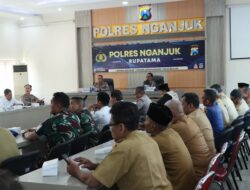 Polres Nganjuk Gelar Rakor Pengamanan Pengesahan Warga Baru PSHT