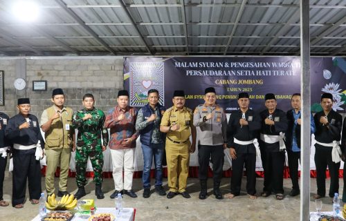 Kapolres Jombang Apresiasi Seluruh Pihak, Pengamanan Pengesahan Warga Baru PSHT Parluh 16 Cabang Jombang Berjalan Kondusif