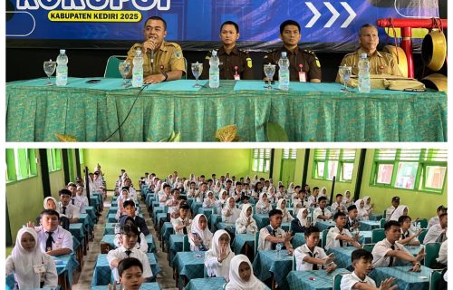 Dinas Pendidikan Kabupaten Kediri Bersama Kejari Mengadakan Tes Tulis Duta Antikorupsi SMP 2025.