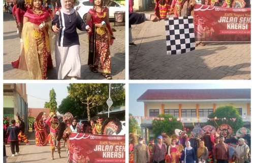 Semarak HUT Kemerdekaan RI ke-80, SMK Negeri Kudu Mengadakan Jalan Sehat Kreasi