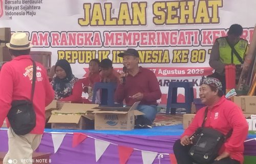 Jalan Sehat Desa Ngampungan Meriah, Hadiah Utama Sepeda Listrik Sambut HUT RI ke-80