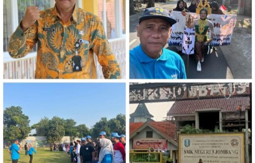 SMKN 3 Jombang Gelar Jalan Sehat HUT Kemedekaan RI Ke-80