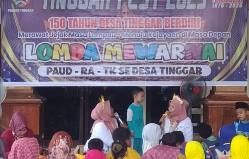 Lomba Mewarnai Meriahkan Tinggar Fest 2025, Rayakan 150 Tahun Desa Tinggar