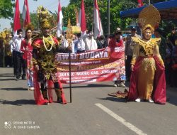 Semarak Pawai Budaya Desa Gajah Meriahkan HUT ke-80 RI