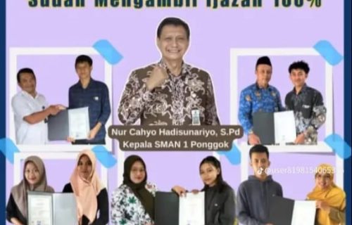 SMA Negeri 1 Ponggok Mendukung Instruksi Kadisdik Jatim tentang Penyerahan Ijazah Gratis