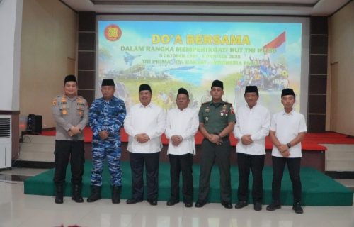 Apresiasi Tinggi Bupati Warsubi dalam Doa Bersama HUT Ke-80 TNI di Kodim 0814 Jombang
