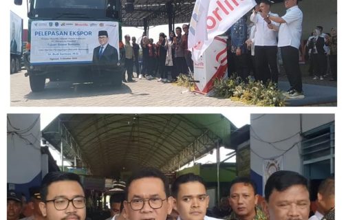 Menteri perdagangan RI lakukan pelepasan Ekspor Romania-filipina produk moorlite dari nganjuk Tembus pasar global