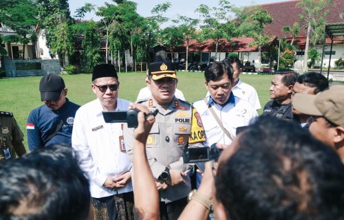 Kapolres Jombang Pimpin Apel Akbar Kebangsaan Bersama Serikat Pekerja/Buruh Kabupaten Jombang