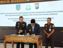 Pemkab Jombang, Kejaksaan, dan Polres Teken MoU, Perkuat Sinergi Berantas Korupsi