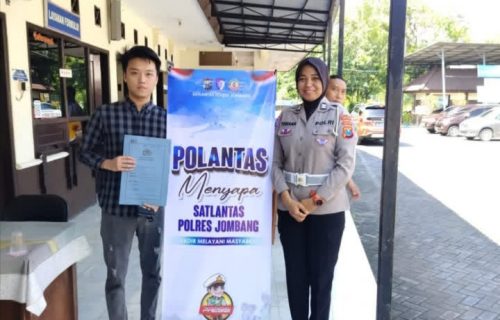 Satlantas Polres Jombang Menyapa, Pelayanan Humanis untuk Masyaraka