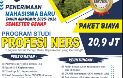 Dibuka Pendaftaran Mahasiswa Baru STIKES PEMKAB Jombang 2026 – 2027 Program Profesi Ners, Bidan, dan RPL