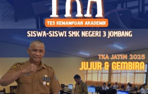 SMK Negeri 3 Jombang Gelar Tes Kemampuan Akademik 2025 dengan Tema ‘Jujur dan Gembira