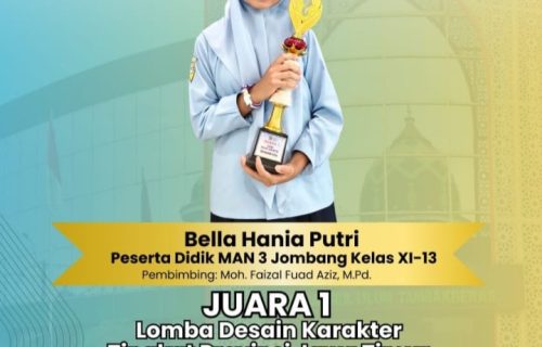Kreativitas Berbuah Prestasi, Siswa MAN 3 Jombang Juara 1 Desain Karakter Bunkasai