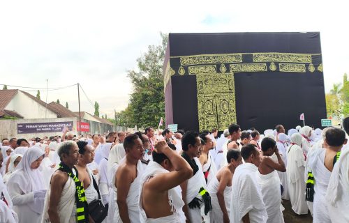 1.800 CJH Mengikuti Bimbingan Praktik Manasik Haji SIG Pabrik Tuban
