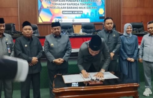 DPRD Jombang Sahkan Perda Pengelolaan Aset, Dorong Digitalisasi dan Transparansi
