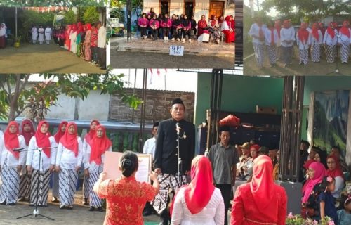 Upacara Peringatan HUT RI Ke-81 Di Lingkungan Rw 01 Kelurahan Kepanjen
